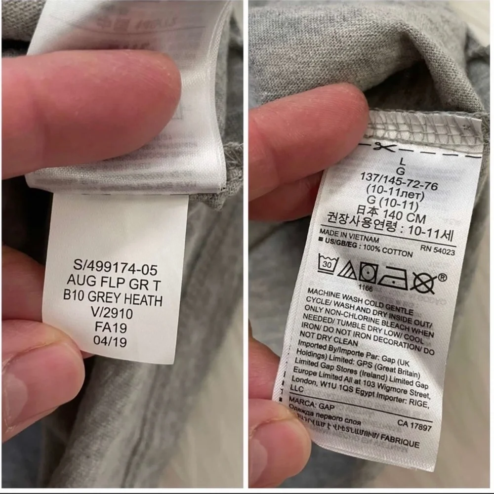 GAP Girls Flippy Sequin Graphic T-Shirt in Gray